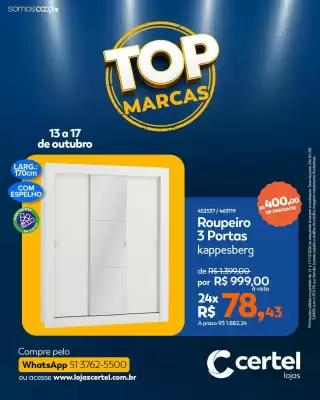 Lojas Certel (válido até 17-10)