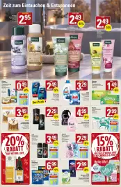 WEZ Prospekt woche 43 Seite 15: Dalli Vollwaschmittel €3,29, Vernel Weichspüler €2,29