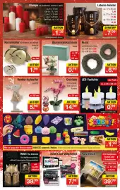 Zimmermann Prospekt woche 43 Seite 10: Kerzenhalter für Kränze, aus Metall €1,99, Laterne Fenster €7,99