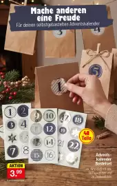 Zimmermann Prospekt woche 43 Seite 7: Adventskalender Bastelset €3,99