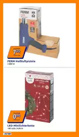 Action Prospekt woche 42 Seite 4: Pro Stück 799 7.99/st 9.97€ FERM 2000W Hot air gun GUARANTEE 3 YEARS FERM FERM