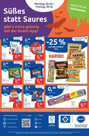 Budni Prospekt Seite 8: Ritter Sport Bunter-Mix €3,49, Maoam Bloxx €0,59