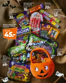 Bilka tilbudsavis uge 42 Side 11: Haribo eller Trolli halloween mix slikpose €69,00, Crazy Bones €25,00