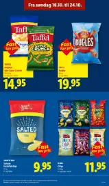Lidl tilbudsavis uge 43 Side 18: Kims Chips €11,95, Snack Day Saltede kartoffelchips €9,95