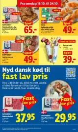 Lidl tilbudsavis uge 43 Side 4: Madværket Hakket grisekød €49,00, Pop-up Sushi €39,00