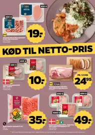 Netto tilbudsavis uge 42 Side 10: Velsmag nakkefilet eller ribbenssteg uden ben €24,95, Velsmag hakket grisekød €19,00