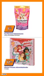 Action Flugblatt woche 42 Seite 4: Purrfections Katzensnacks €1,29, Disney Princess Adventskalender €12,99