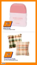 Action Flugblatt woche 42 Seite 9: Kissenbezug Teddy €1,59, Blush Drops €1,23