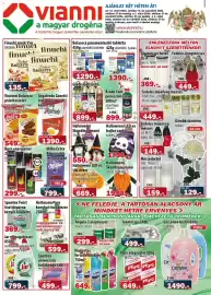 Vianni Drogéria akciós újság Oldal 1: Jar mosogatószer €799,00, Halloweeni skandináv manó €550,00