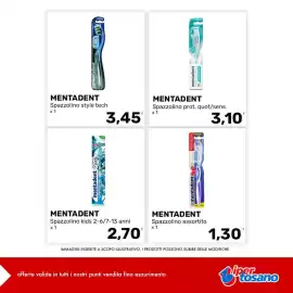 Volantino Iper Tosano settimana 42 Pagina 3: Mentadent spazzolino style tech €3,45