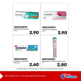 Volantino Iper Tosano settimana 42 Pagina 4: Mentadent Dentifricio assortito €2,60