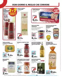 Volantino Coop Pagina 13: Filetti di tonno consorcio €4,70, Olio extra vergine di oliva il casolare grezzo farchioni €8,49