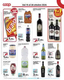 Volantino Coop Pagina 14: Birra Bavaria Premium €0,95, Fanta €3,65