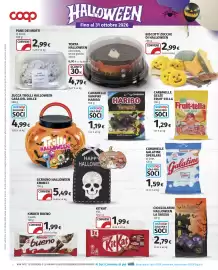 Volantino Coop Pagina 18: Pane dei morti al burro €2,99, Torta Halloween cioccolato senza glutine €4,79