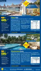 Lidl Reisen Prospekt Seite 10: Badereisen Inkl. Upgrade auf DZ mit Poolblick! Side Crown Palace Außenpool 86%