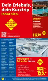 Lidl Reisen Prospekt Seite 2: Terme Zrece - Hotel Vital Slowenien €117,50, TAUERN SPA Zell am See Kaprun €155,00
