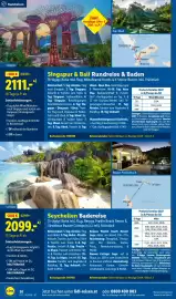 Lidl Reisen Prospekt Seite 20: Singapur & Bali Rundreise & Baden €2.111,00, Seychellen Badereise €2.099,00