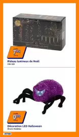 Catalogue Action semaine 42 page 14: LED CLUSTER CASCADE €7,95, Décoration LED Halloween €0,99