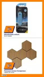 Catalogue Action semaine 42 page 18: Panneaux muraux hexagonaux €5,95, AROMA HEX €1,49