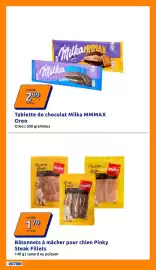 Catalogue Action semaine 42 page 26: Pinky Bâtonnets à mâcher pour chien €1,79, Milka MMMAX Oreo €2,99