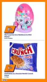 Catalogue Action semaine 42 page 30: Nestlé Crunch Snack €1,29, Zuru Rainbocorns Mini Mania ! €8,95