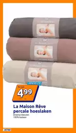 Action folder week 42 Pagina 14: La Maison Rêve percale hoeslaken €4,99
