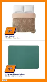 Action folder week 42 Pagina 15: Easy dekbed €9,95, La Cucina siliconen bakmat €1,99