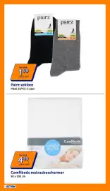 Action folder week 42 Pagina 19: Pairz sokken €1,99, Comfibeds matrasbeschermer €4,49