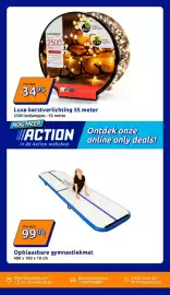 Action folder week 42 Pagina 35: Opblaasbare gymnastiekmat €99,00, Luxe kerstverlichting €34,95