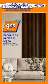 Volantino Action settimana 42 Pagina 1: Pannelli da parete in legno €9,95
