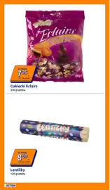 Action gazetka tydzień 42 Strona 28: Cukierki Eclairs Delia Dolce €7,95, Drażetki Lentilky Orion €8,69