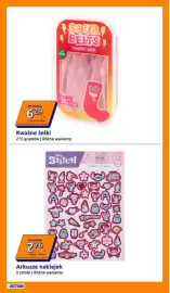 Action gazetka tydzień 42 Strona 31: Kwaśne żelki Sour Belts €6,29, Arkusze naklejek Disney Stitch €2,76