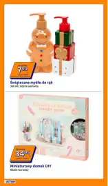 Action gazetka tydzień 42 Strona 4: Świąteczne mydło do rąk €7,99, Miniaturowy domek DIY €34,95