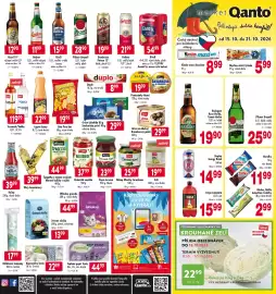 Qanto leták týden 42 Strana 1: Horalky €11,99, Pilsner Urquell €25,90