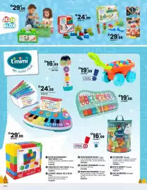 Catalogue JouéClub page 156: Chariot 20 briques €19,99, Mon premier micro €16,99