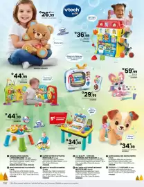 Catalogue JouéClub page 158: Toutou 1, 2, 3 suis-moi €34,99, Vtech télévision interactive €29,99