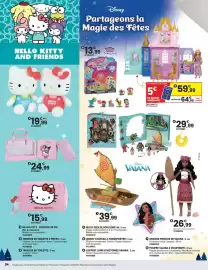 Catalogue JouéClub page 16: Grande pirogue de vaiana €39,99, Disney château à transporter €59,99