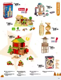 Catalogue JouéClub page 173: Chalet en bois €49,99, L'atelier du bois baril 100 buchettes €19,99