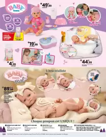 Catalogue JouéClub page 182: Baignoire salle de bain €44,99, Baby born poupon baby born real €89,99