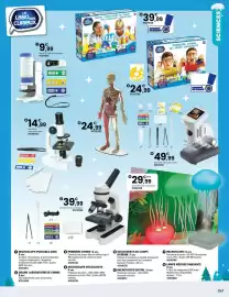 Catalogue JouéClub page 209: Lampe méduse dansante €29,99, Le labo des curieux microscope digital €49,99