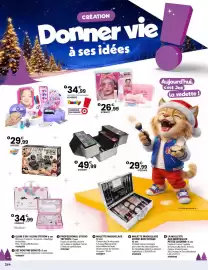 Catalogue JouéClub page 226: Mallette de maquillage €49,99, Smoby glam 3 en 1 glow station €34,99