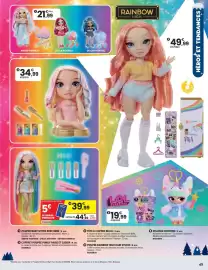 Catalogue JouéClub page 27: Peluche surprise €19,99, Rainbow high coffret poupée pinkly paige et casier €49,99