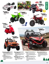 Catalogue JouéClub page 285: Voiture de course électrique evo 7,4 v blanche €129,99, Véhicule électrique buggy 10,8 v €299,99