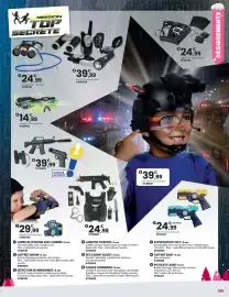 Catalogue JouéClub page 63: Pistolets laser €24,99, Lunettes d'espion €14,99