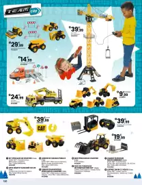 Catalogue JouéClub page 82: Grue géante filoguidée 120 cm €39,99, Camion transporteur vehicules de chantier €24,99
