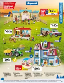 Catalogue JouéClub page 83: Grande maison traditionnelle €129,99, 72129 véhicule avec remorque à chevaux €44,99