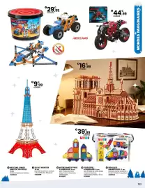 Catalogue JouéClub page 91: Meccano ducati motorcycle €44,99, Meccano meccano junior baril de 150 pièces €29,99
