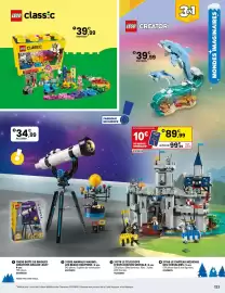 Catalogue JouéClub page 95: Lego 31378 le télescope d’exploration spatiale €34,99