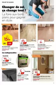 Catalogue Weldom page 11: Artens Lame PVC clipsable sous-couche intégrée ZARAGOZA €27,99, Artens Sol stratifié JENIA €6,99