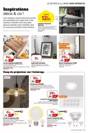 Catalogue Weldom page 15: Inspire Cadre bois noir MILO €3,99, PURE Miroir rectangulaire €29,90
